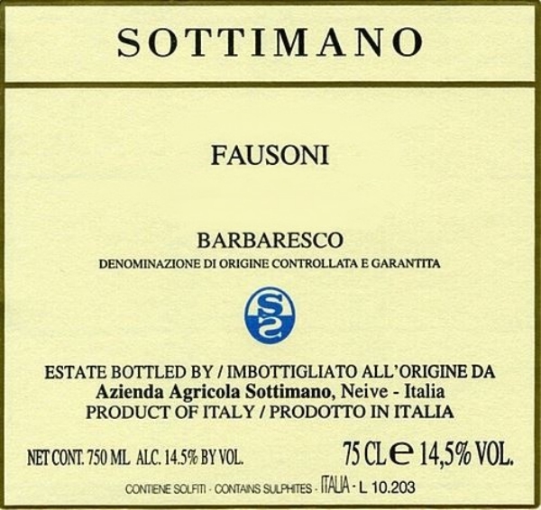 Picture of 2020 Sottimano - Barbaresco Fausoni