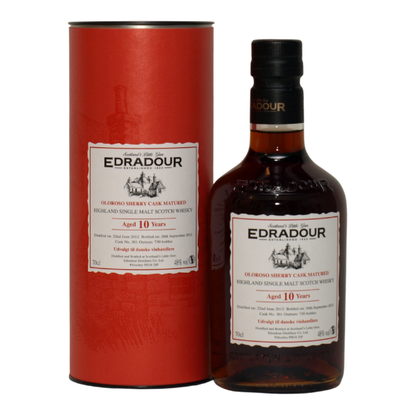 Picture of Edradour 10 yr Oloroso Cask #3 (Dist.2012) Single Malt Whiskey 700ml