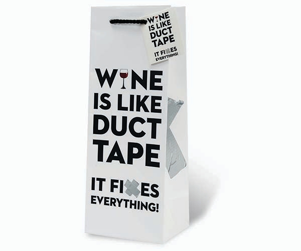 Picture of Gift Bag - Wine is like duct tape it fixes…
