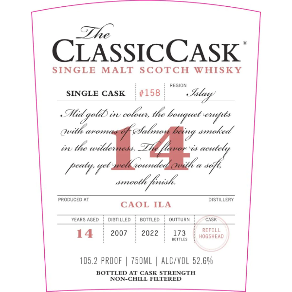 Picture of Caol Ila Classic Cask 14 yr (dist. 2007) Whiskey 750ml
