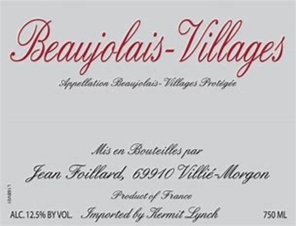 Picture of 2021 Domaine Jean Foillard - Beaujolais Villages