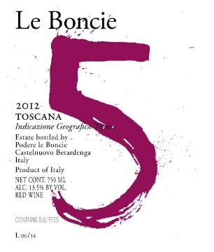 Picture of 2021 Boncie - Toscana Rosso IGT Cinque