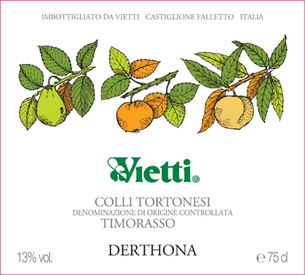 Picture of 2021 Vietti - Timorasso Colli Tortonesi Derthona