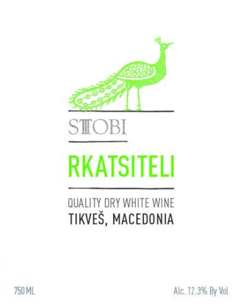 Stobi Rkatsiteli label