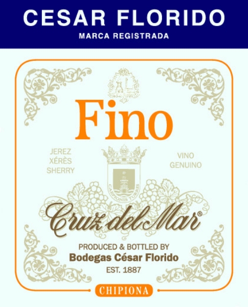 Cesar Florido Cruz del Mar Fino label