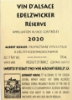Albert Boxler Edelzwicker back label