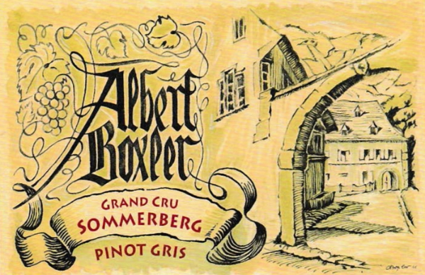 Albert Boxler Pinot Gris Sommerberg Wibtal label
