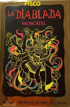 Picture of La Diablada Pisco Moscatel Brandy 750ml