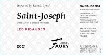 Picture of 2021 Domaine Faury - Saint-Joseph Les Ribaudes