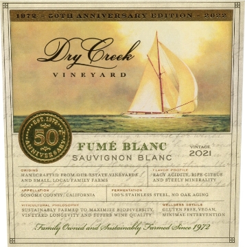 Picture of 2022 Dry Creek Vineyards - Fume Blanc Dry Creek Valley Dry Creek Vineyards