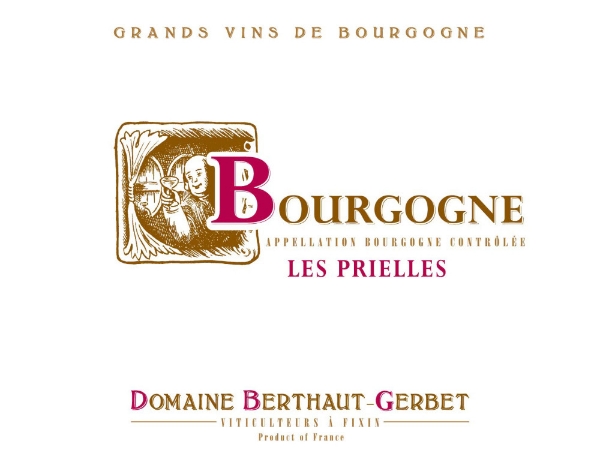 Berthaut-Gerbet Bourgogne Les Prielles label