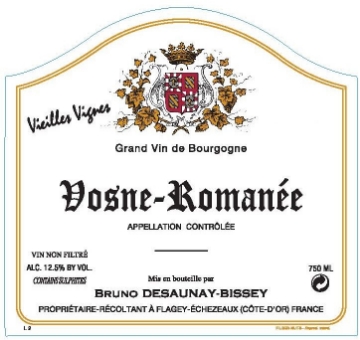 Bruno Desaunay-Bissey Vosne Romanee label