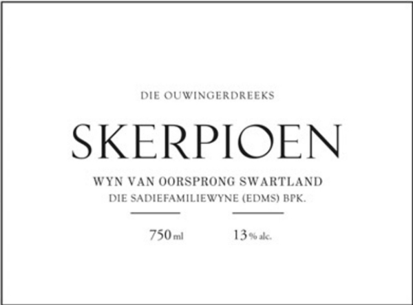 Picture of 2021 Sadie Family - White Blend Swartland Skerpioen