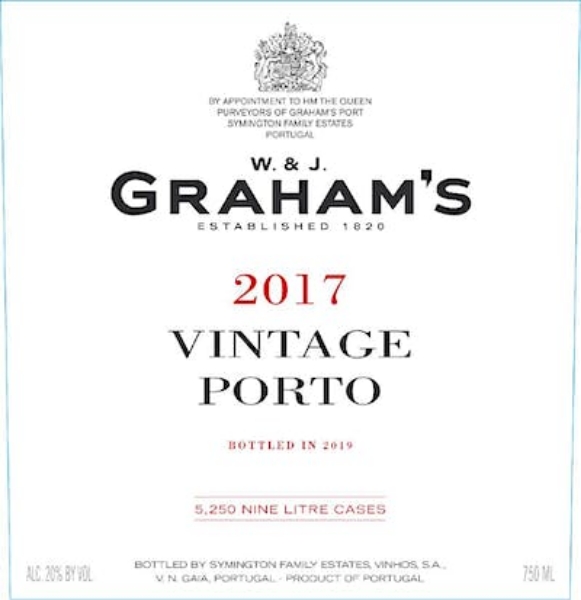 Picture of 2017 Graham's - Porto Vintage Port--HALF BOTTLE