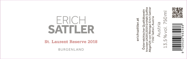 Picture of 2019 Sattler - St. Laurent Burgenland Reserve