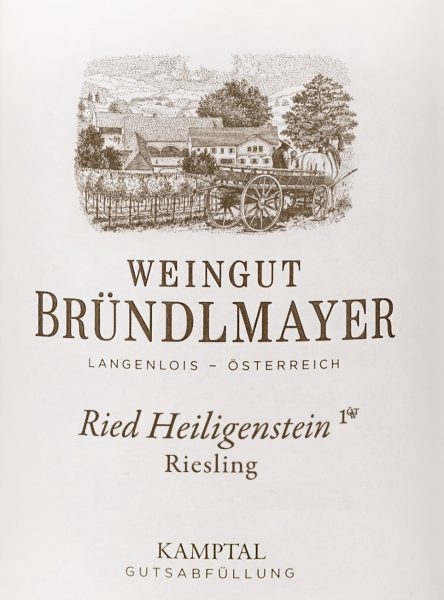Picture of 2022 Brundlmayer, Willi - Riesling Zobinger Heiligenstein
