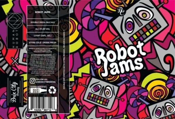 Picture of Brix City Brewing - Robot Jams Hazy DIPA 4pk