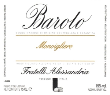 Picture of 2019 Alessandria, F. - Barolo Monvigliero