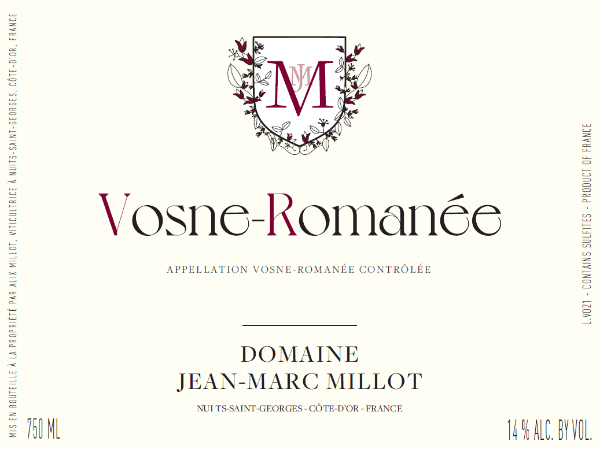 Picture of 2022 Jean-Marc Millot - Vosne Romanee