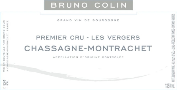 Picture of 2022 Bruno Colin Chassagne Montrachet Vergers