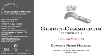 Henri Magnien Gevrey Chambertin Les Cazetiers label