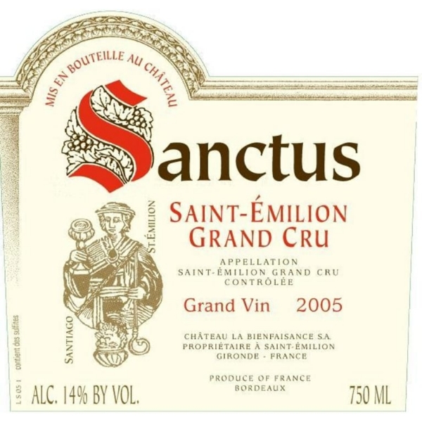 Picture of 2005 Chateau Sanctus - St. Emilion