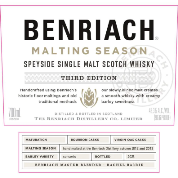 Picture of Benriach Malting Season #3 Whiskey 700ml