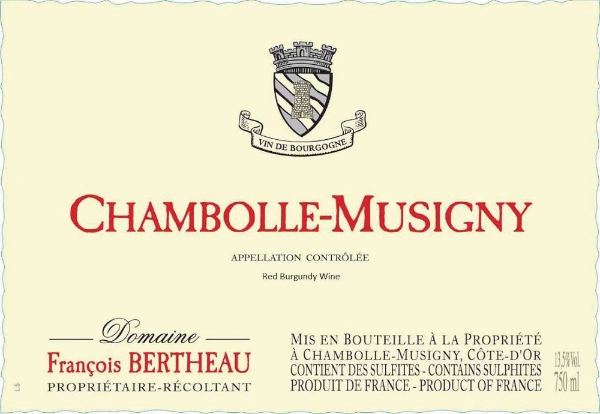 Francois Bertheau Chambolle-Musigny label