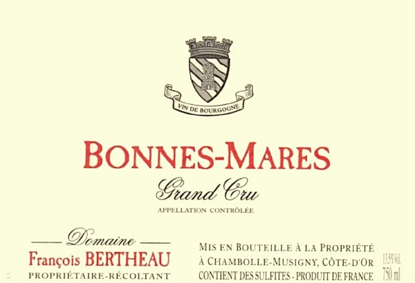 Francois Bertheau Bonnes-Mares label