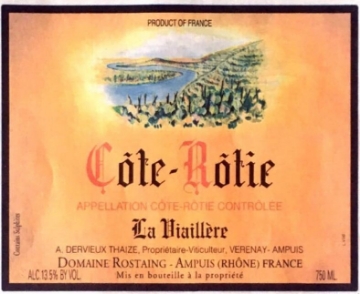 Picture of 2019 Rostaing, Rene - Cote Rotie La Viaillere (PRE ARRIVAL)