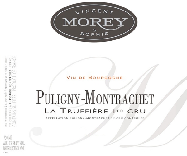 Vincent Morey Puligny-Montrachet 1er Cru La Truffiere label