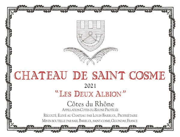 Picture of 2021 St. Cosme Cotes du Rhone Les Deux Albions