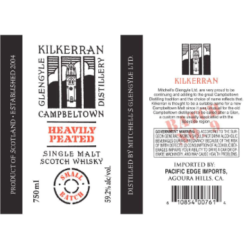 Picture of Kilkerran (Springbank) Heavily Peated Batch #9 Single Malt Whiskey 750ml
