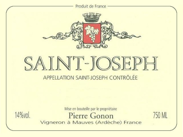 Pierre Gonon Saint-Joseph label