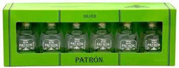 Picture of Patron Silver Tequila 6 x pack Tequila 50 ml