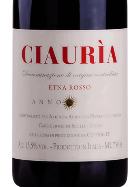 Picture of 2022 Caciorgna - Etna Rosso DOC Ciauria