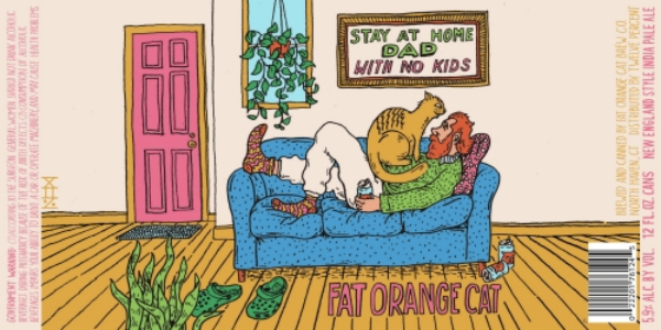 Picture of Fat Orange Cat Stay At Home Dad Hazy IPA 4pk