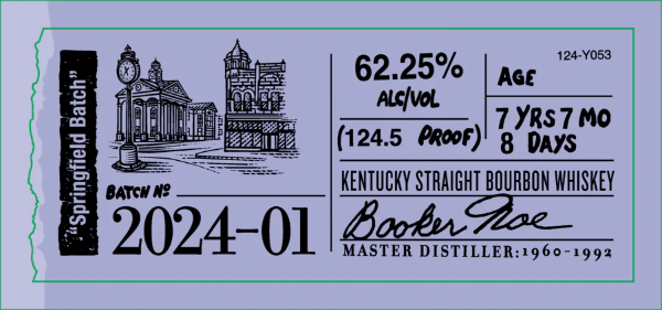 Picture of Booker's Springfield Batch 2024-01 7 yr Bourbon Whiskey 750ml
