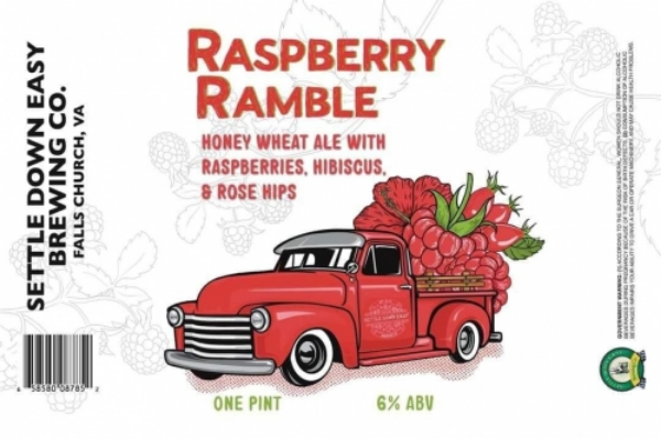 Picture of Settle Down Easy Brewing - Raspberry Rambler 4pk