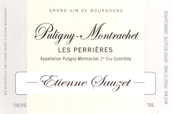 Etienne Sauzet Puligny-Montrachet Les Perrieres label