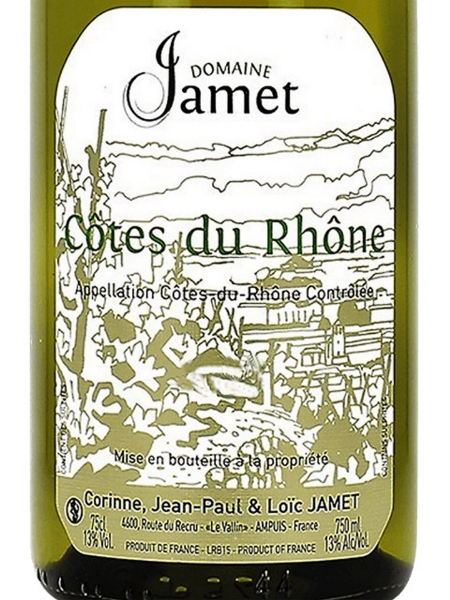 Picture of 2022 Jamet - Cotes du Rhone Blanc