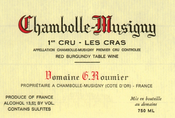 Picture of 1999 Georges Roumier - Chambolle Musigny Cras