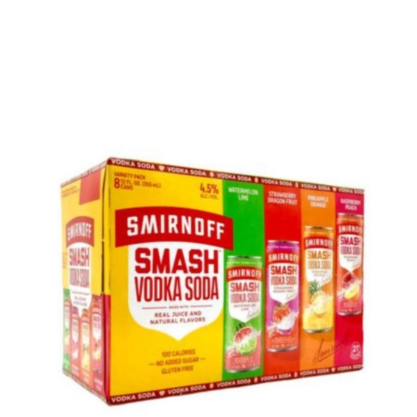 Picture of Smirnoff Smash Vodka Soda Variety 8pk