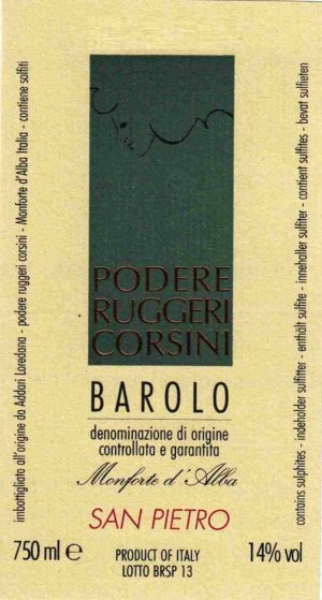 Picture of 2020 Ruggeri Corsini - Barolo San Pietro (750ml)