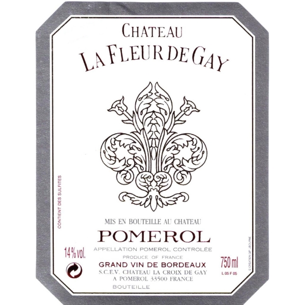 Chateau La Fleur de Gay Pomerol label