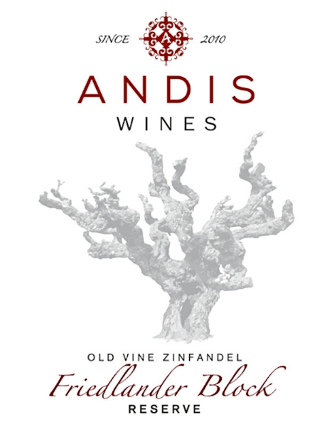 Andis Frielander Block Old Vine Zinfandel label