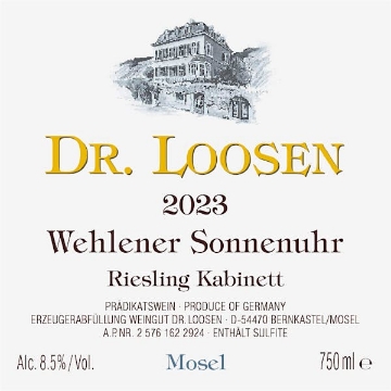 Picture of 2023 Dr. Loosen - Wehlener Sonnenuhr Kabinett (750ml)