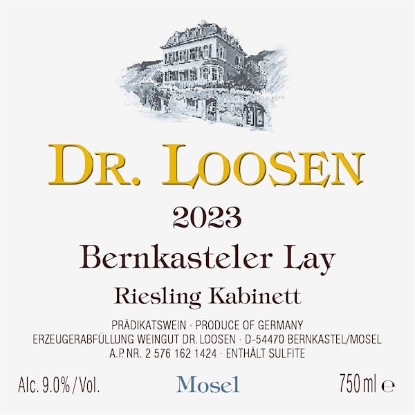 Picture of 2023 Dr. Loosen - Bernkasterler Lay  Kabinett (750m