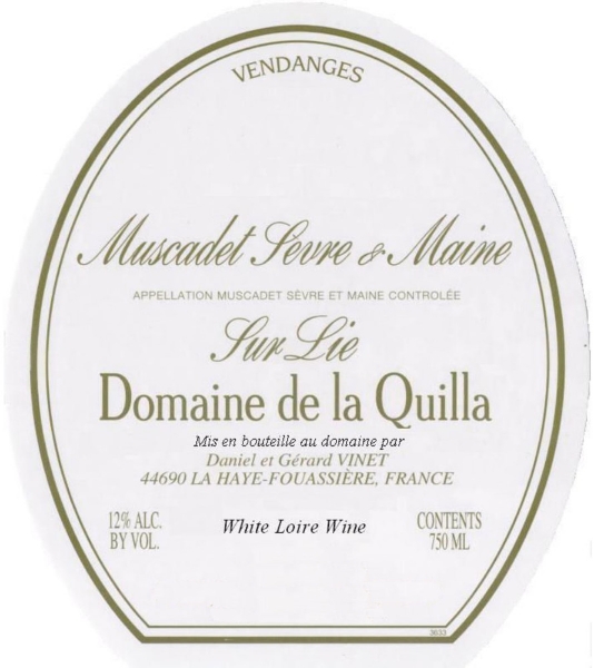 Domaine de la Quilla Muscadet bottle
