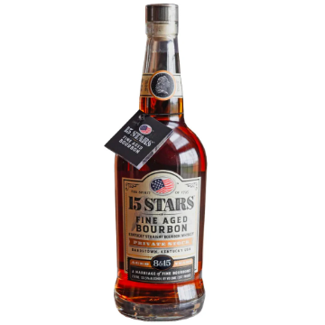 Picture of 15 Stars Private Stock Bourbon Whiskey 750ml